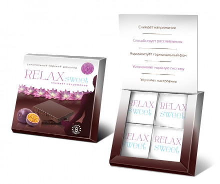 Горький шоколад RELAXsweet - 40 гр. 