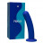 Синий гладкий фаллоимитатор-насадка Pogo - 15,5 см. 