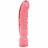 Большой розовый фаллоимитатор Crystal Jellies 12&quot; Big Boy - 29,5 см.