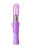 Фиолетовый вибратор High-Tech fantasy с бабочкой для клитора - 22,4 см. 