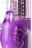 Фиолетовый вибратор High-Tech fantasy с бабочкой для клитора - 22,4 см. 