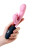 Розовый вибромассажер Ornella с клиторальным стимулятором - 21,5 см. 