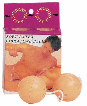 Вагинальные шарики со смещенным центром тяжести SOFT LATEX VIBRATONE BALL 