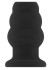 Чёрная анальная пробка с тоннелем №50 Medium Hollow Tunnel Butt Plug 4 Inch - 10,2 см.