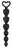 Черная анальная елочка Silicone Anal Beads - 17,5 см. 