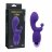 Фиолетовый вибратор INDULGENCE Rechargeable G Kiss - 16,5 см. 