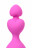 Розовая анальная цепочка Eromantica - 18,5 см. 