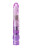 Фиолетовый вибратор High-Tech fantasy с клиторальным лепестком - 21 см. 