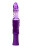 Фиолетовый вибратор-кролик на присоске - 23,5 см. 