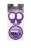 Набор для фиксации BONDX METAL CUFFS AND RIBBON: фиолетовые наручники из листового материала и липкая лента 