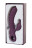 Фиолетовый вибромассажер SMON №1 с бугорками - 21,5 см. 