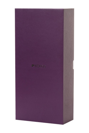 Фиолетовый вибромассажер SMON №1 с бугорками - 21,5 см. 