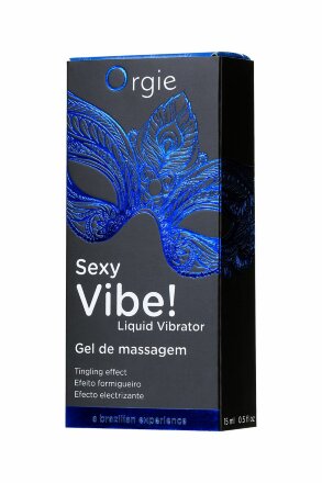 Гель для массажа ORGIE Sexy Vibe Liquid Vibrator с эффектом вибрации - 15 мл. 
