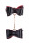 Черно-красный бондажный набор Bow-tie 