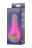 Прозрачно-розовый фаллоимитатор, светящийся в темноте, Clark Glow - 22 см. 