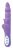 Фиолетовый вибромассажер с клиторальным стимулятором в виде бабочки PLAY CANDI WIGGLE BUTTERFLY - 17 см. 