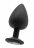 Чёрная анальная пробка Extra Large Diamond Butt Plug - 9,3 см. 
