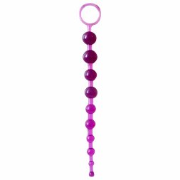 Фиолетовая анальная цепочка Anal stimulator - 26 см.