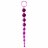 Фиолетовая анальная цепочка Anal stimulator - 26 см. 