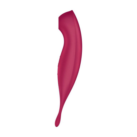 Малиновый вибромассажер Twirling Pro+ 