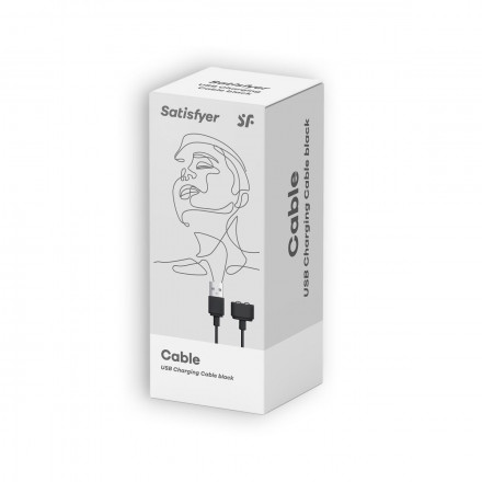 Черный магнитный кабель для зарядки Saisfyer USB Charging Cable 