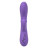 Фиолетовый вибромассажер Inflatable G-Flutter с функцией расширения - 21 см. 