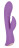 Фиолетовый вибромассажер-кролик 5  Silicone Ripple Passion - 19,1 см. 