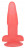 Розовый гелевый анальный стимулятор на присоске - 12,5 см. 