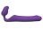 Фиолетовый безремневой страпон Queens L 