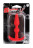 Красная анальная втулка T-SHAPE SILICONE BUTT PLUG RED - 9,9 см. 