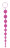 Фиолетовая анальная цепочка ORIENTAL JELLY BUTT BEADS 10.5 PURPLE - 26,7 см. 