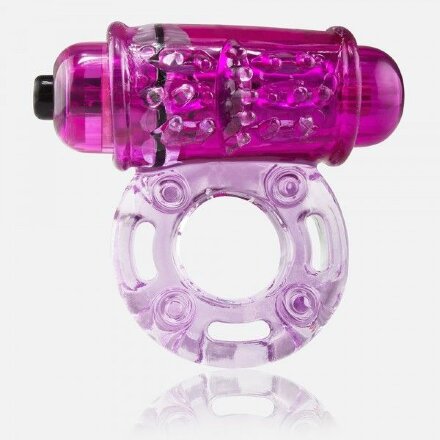 Фиолетовое эрекционное виброкольцо OWOW PURPLE 