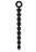 Чёрная анальная цепочка Anal Chain No.28 - 24,5 см. 
