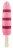 Оригинальный розовый вибромассажер-эскимо - 15,5 см. 