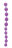 Фиолетовая анальная цепочка JUMBO JELLY THAI BEADS CARDED LAVENDER - 31,8 см. 