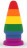 Радужный анальный плаг 6 Prider Anal Plug - 15 см. 