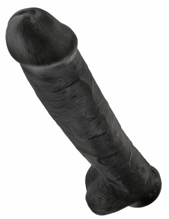 Чёрный фаллоимитатор-гигант 15&quot; Cock with Balls - 40,6 см. 