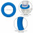 Синее эрекционное кольцо Link Up Ultra-Soft Max 
