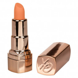 Золотистый вибратор-помада с оранжевым мягким кончиком Hide &amp; Play Rechargeable Lipstick