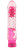 Розовый вибратор Pleaser с шишечками - 16,2 см. 