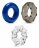 Набор из 3 эрекционных колец Triple Stretch 3 Pack Cock Rings 