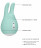 Зеленый клиторальный стимулятор Love Bunny с ушками - 9,5 см. 
