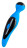 Голубой вибростимулятор COSMY - 18,3 см. 
