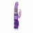 Фиолетовый вибромассажер Petite Jack Rabbit - 24 см. 