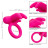 Розовое перезаряжаемое кольцо Silicone Rechargeable Triple Clit Flicker 