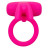 Розовое перезаряжаемое кольцо Silicone Rechargeable Triple Clit Flicker 
